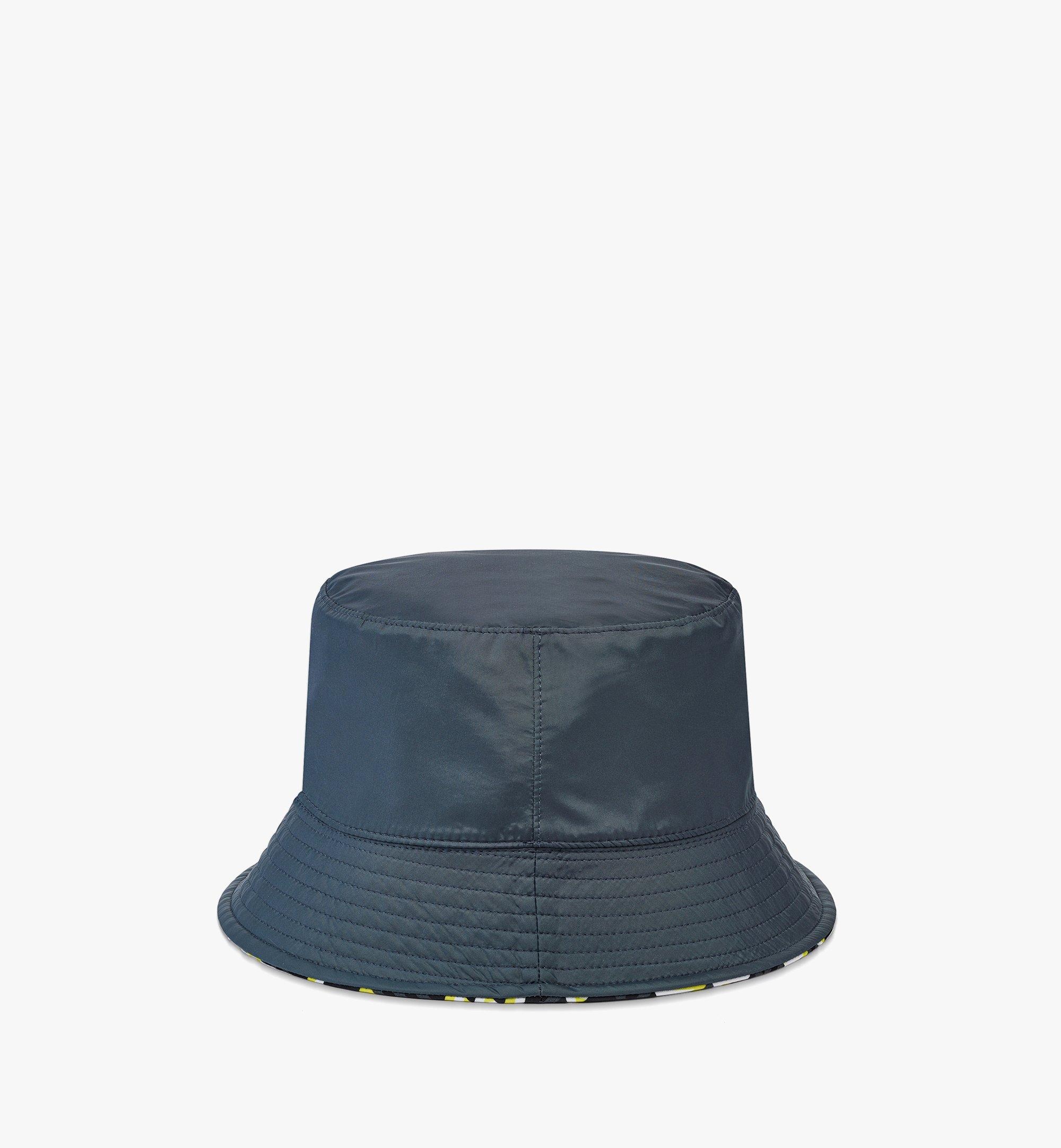 Reversible Cubic Monogram Bucket Hat in Recycled Nylon - 5