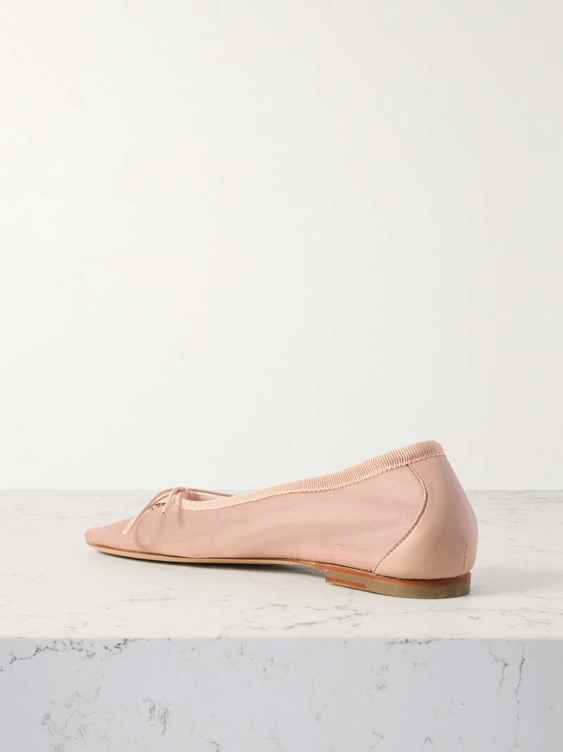 Crystal-embellished Mesh Ballet Flats 3