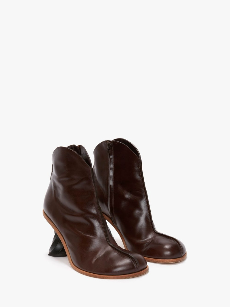 JW Anderson TWISTED HEEL ANKLE BOOTS outlook