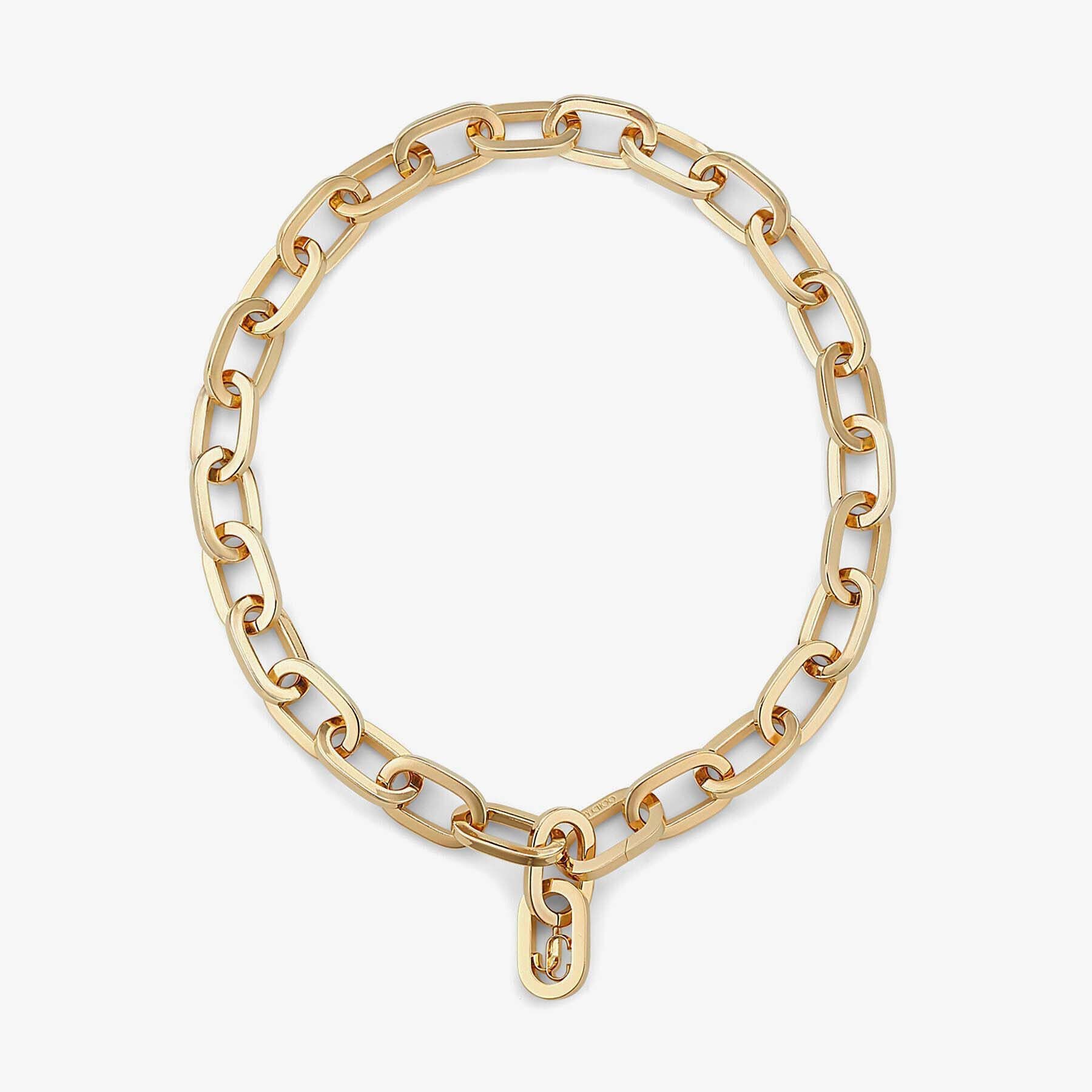 JC Chain Necklace
Gold-Finish Metal JC Chain Necklace - 1
