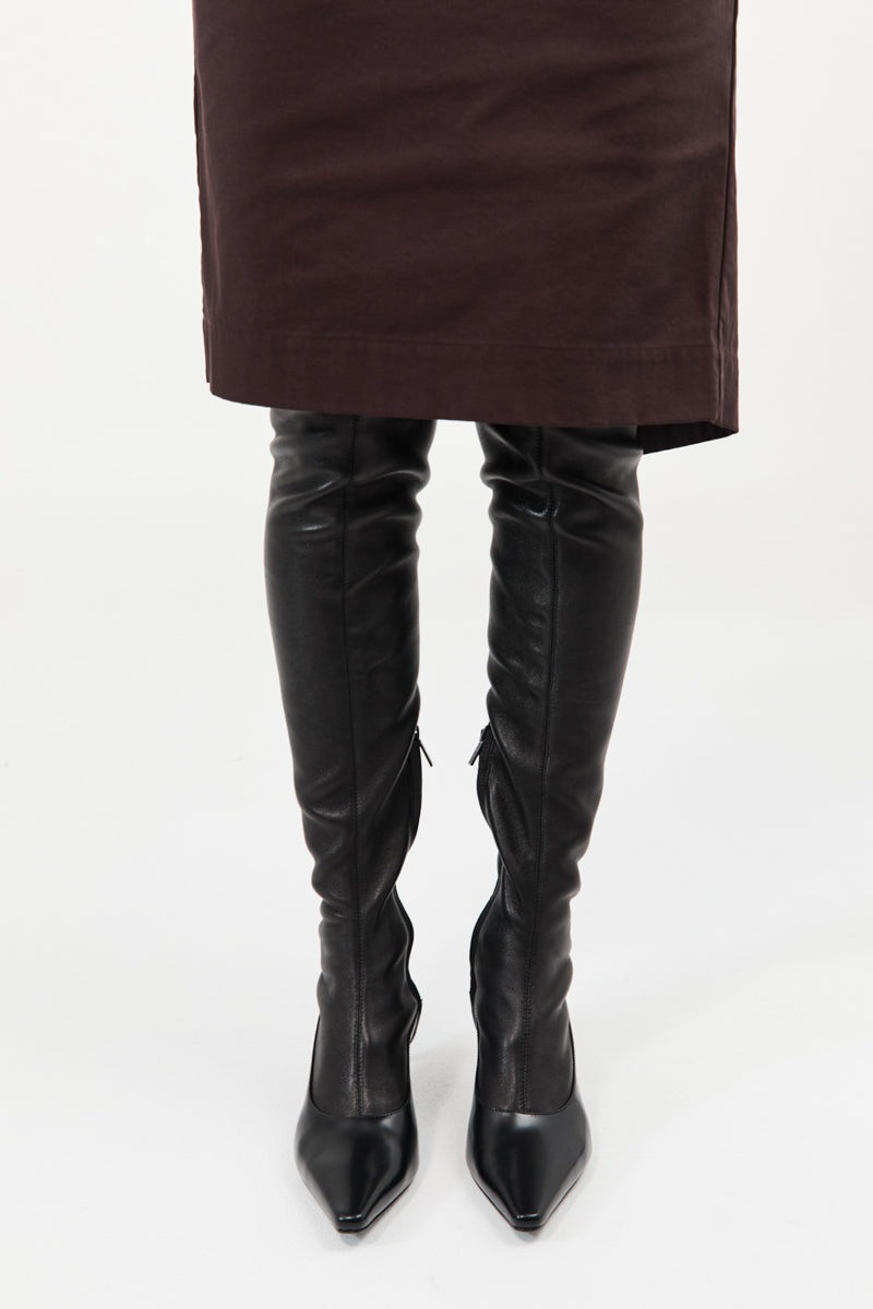 ST. AGNI Sock High Boot - Black outlook