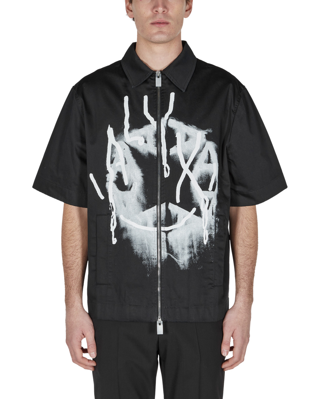 ZIP UP SS SHIRT - 2