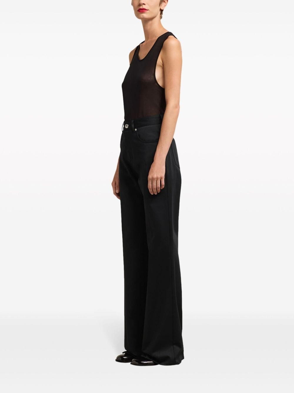 high-rise flared-leg jeans - 3