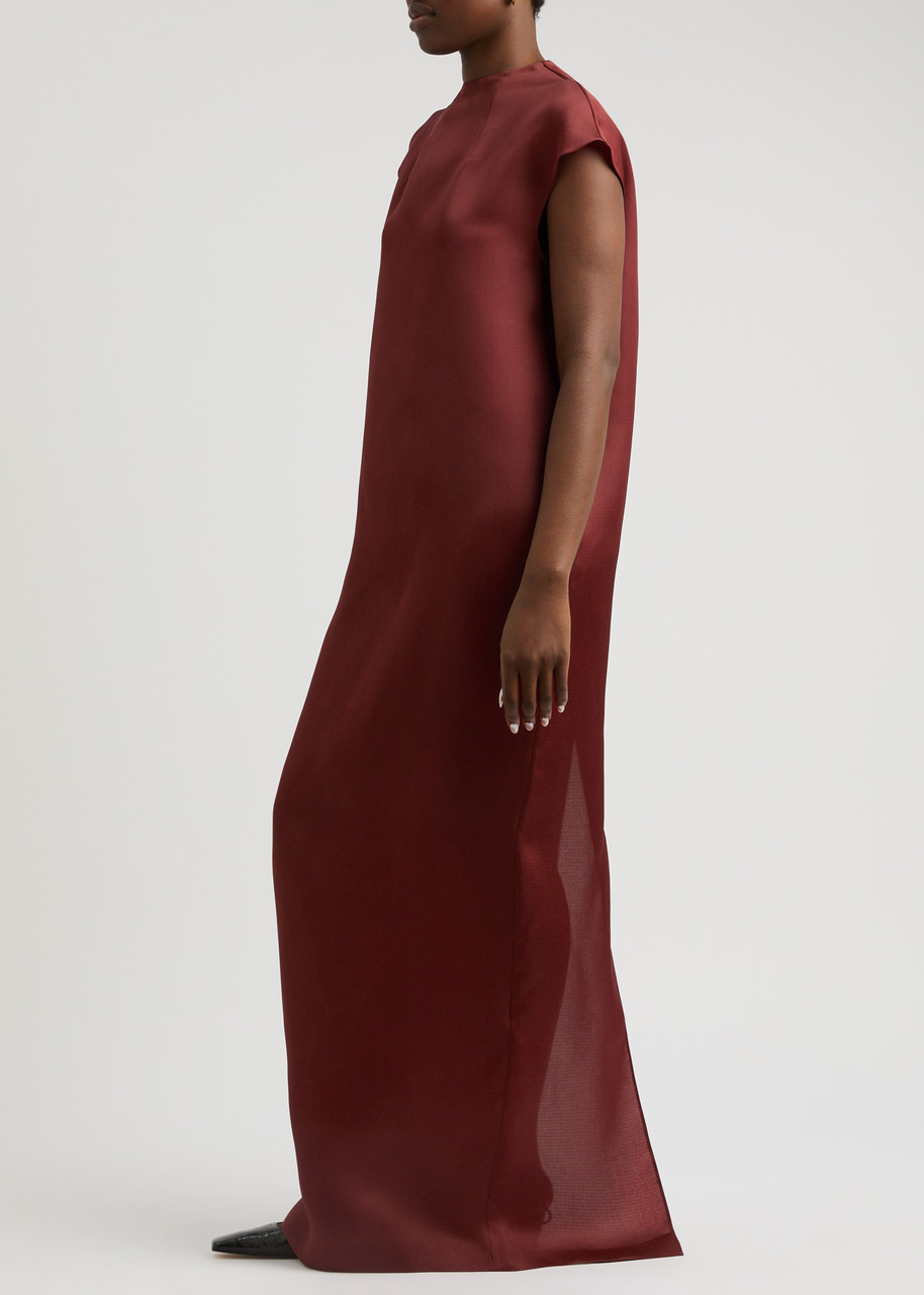 Khaite Lohan Semi-sheer Silk Maxi Dress - 2
