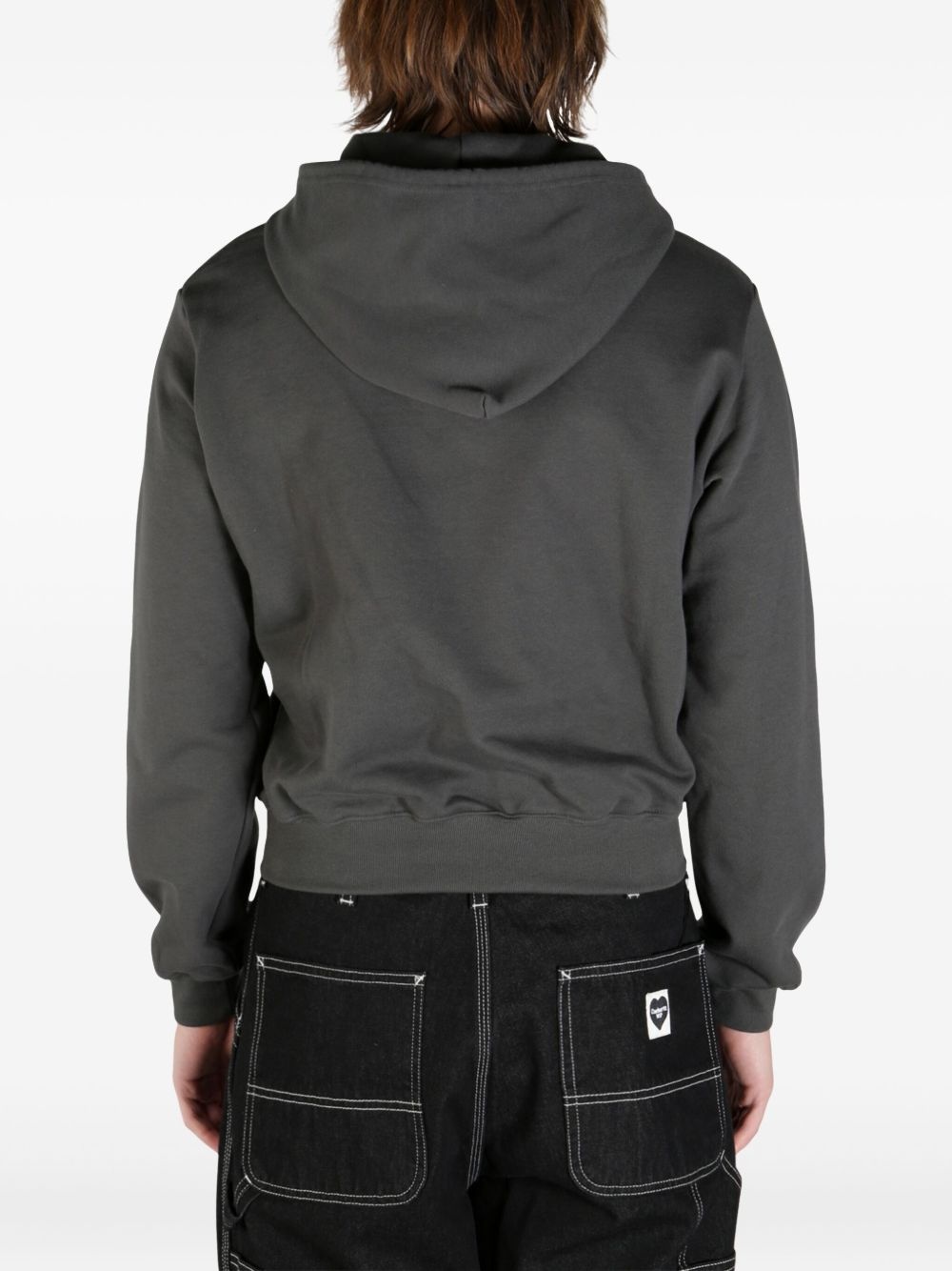 logo-embroidered hoodie - 4