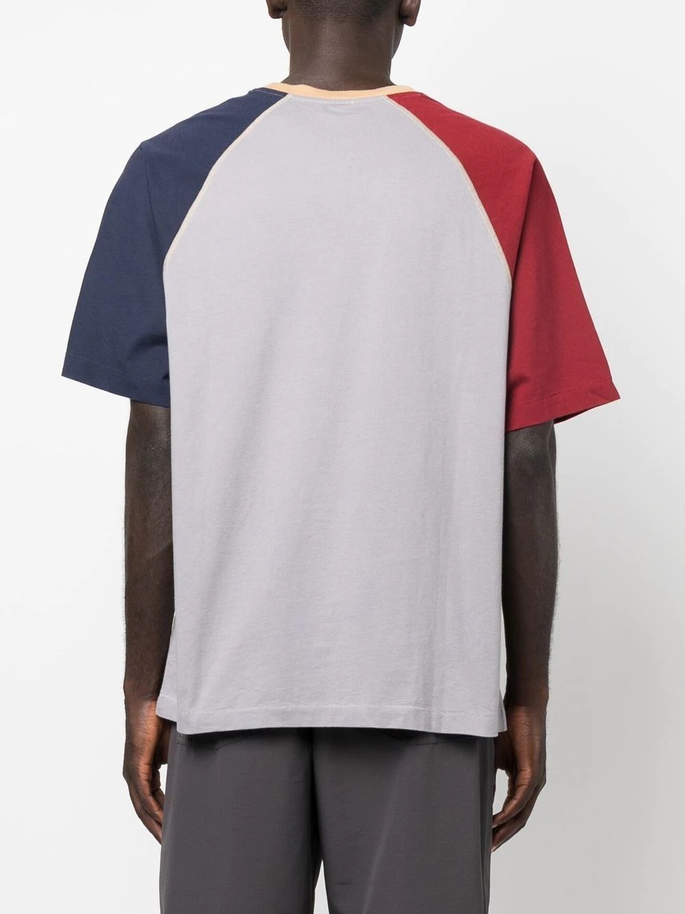 colour-block cotton T-shirt - 4