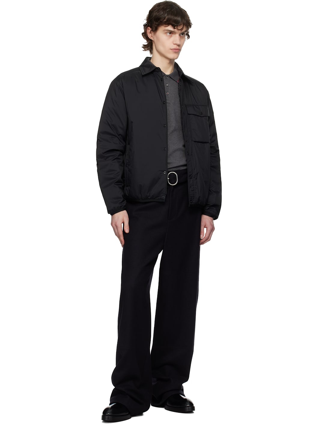 Black Arpont Down Shirt Jacket - 5
