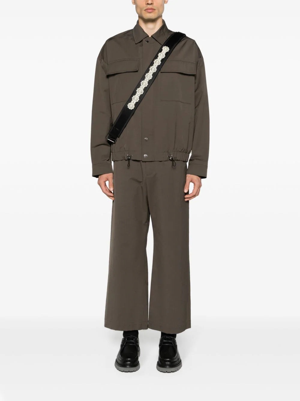 DRAWSTRING TWILL SHIRT JACKET - 2