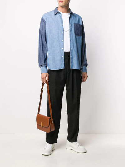 Lanvin chest-pocket panelled shirt outlook