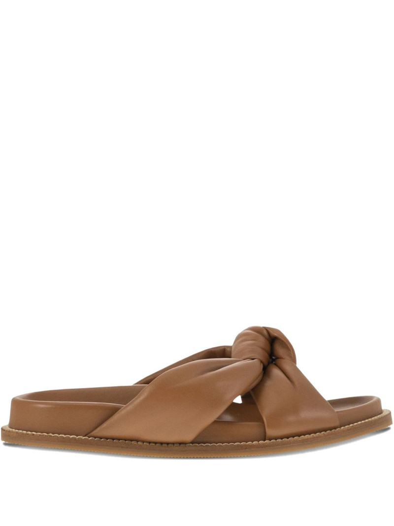 knot-detail leather sandals 1
