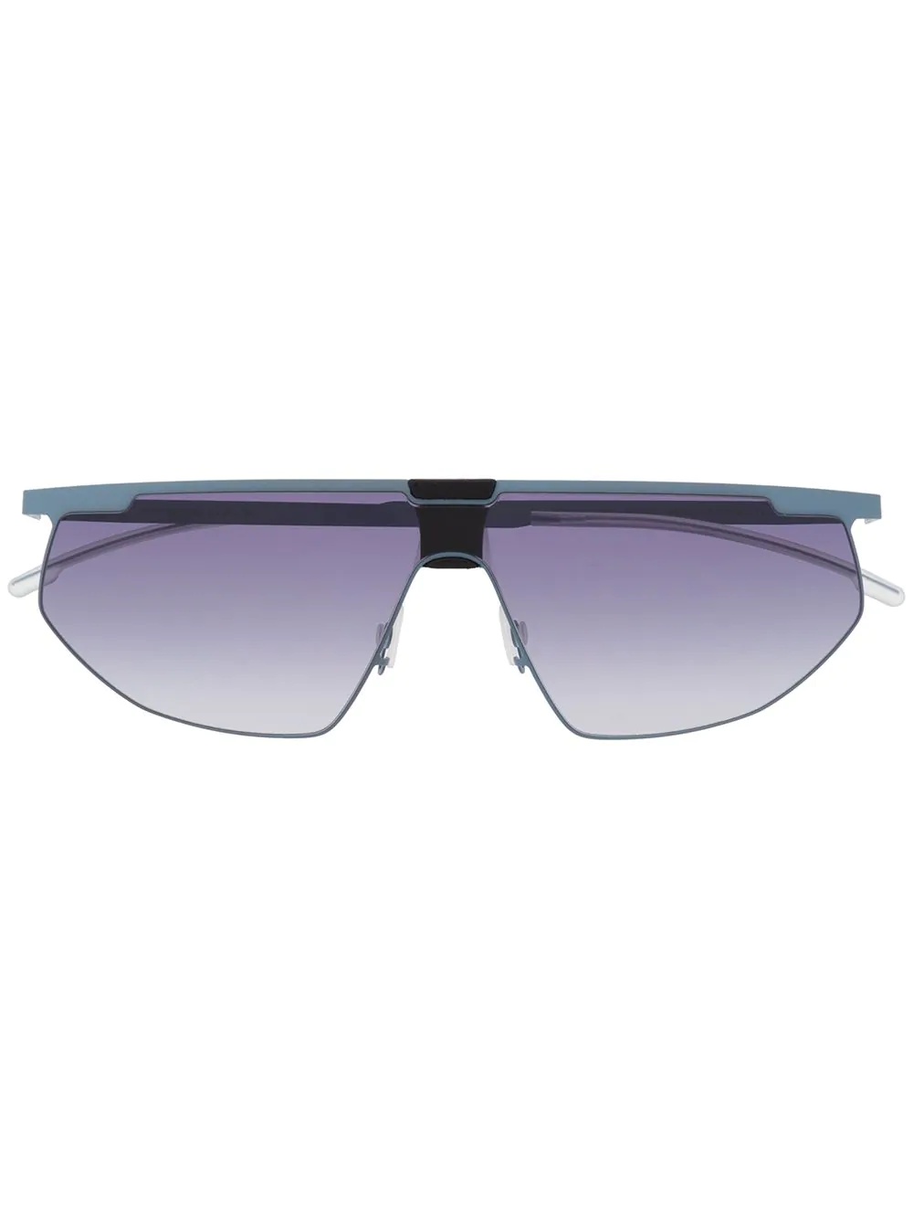 oversized frame gradient sunglasses - 1