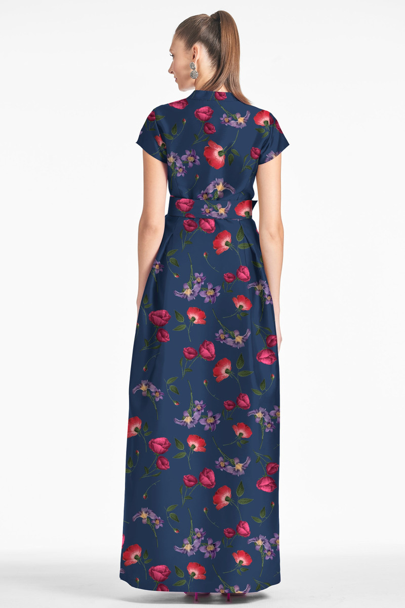 SACHIN & BABI MARTA GOWN - MIDNIGHT JARDIN outlook