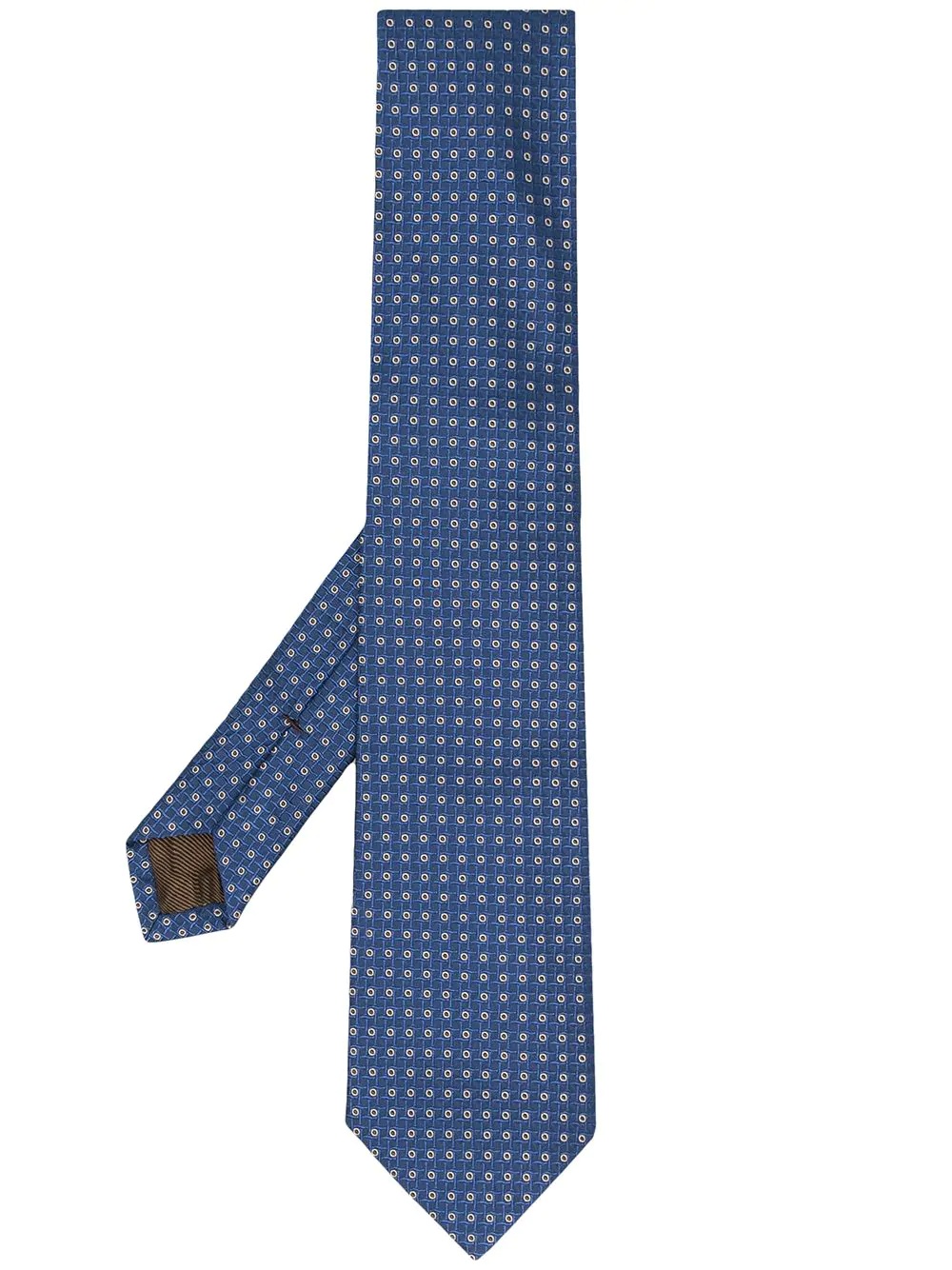 dotted silk tie - 1