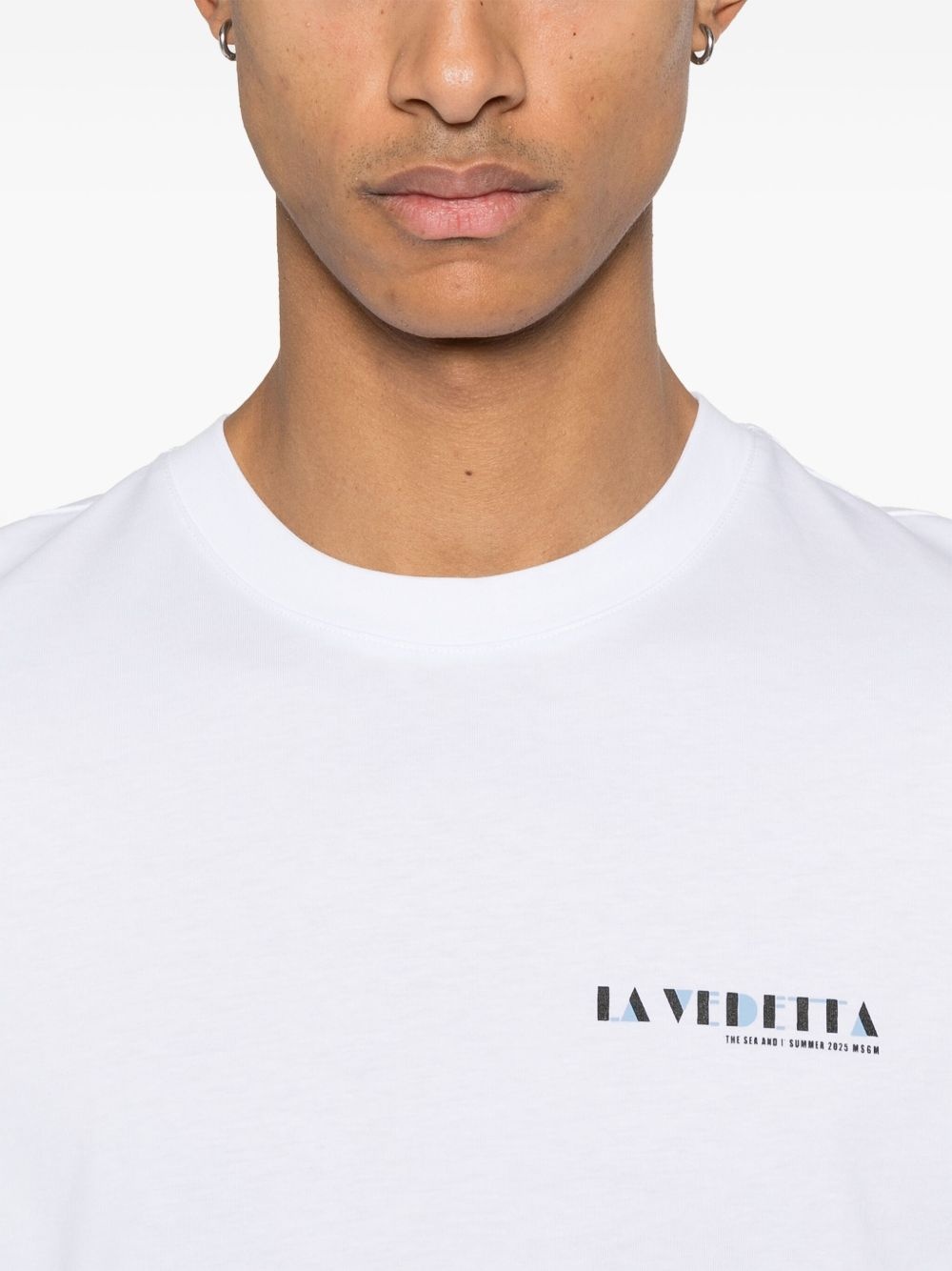 La Vedetta-print T-shirt - 4