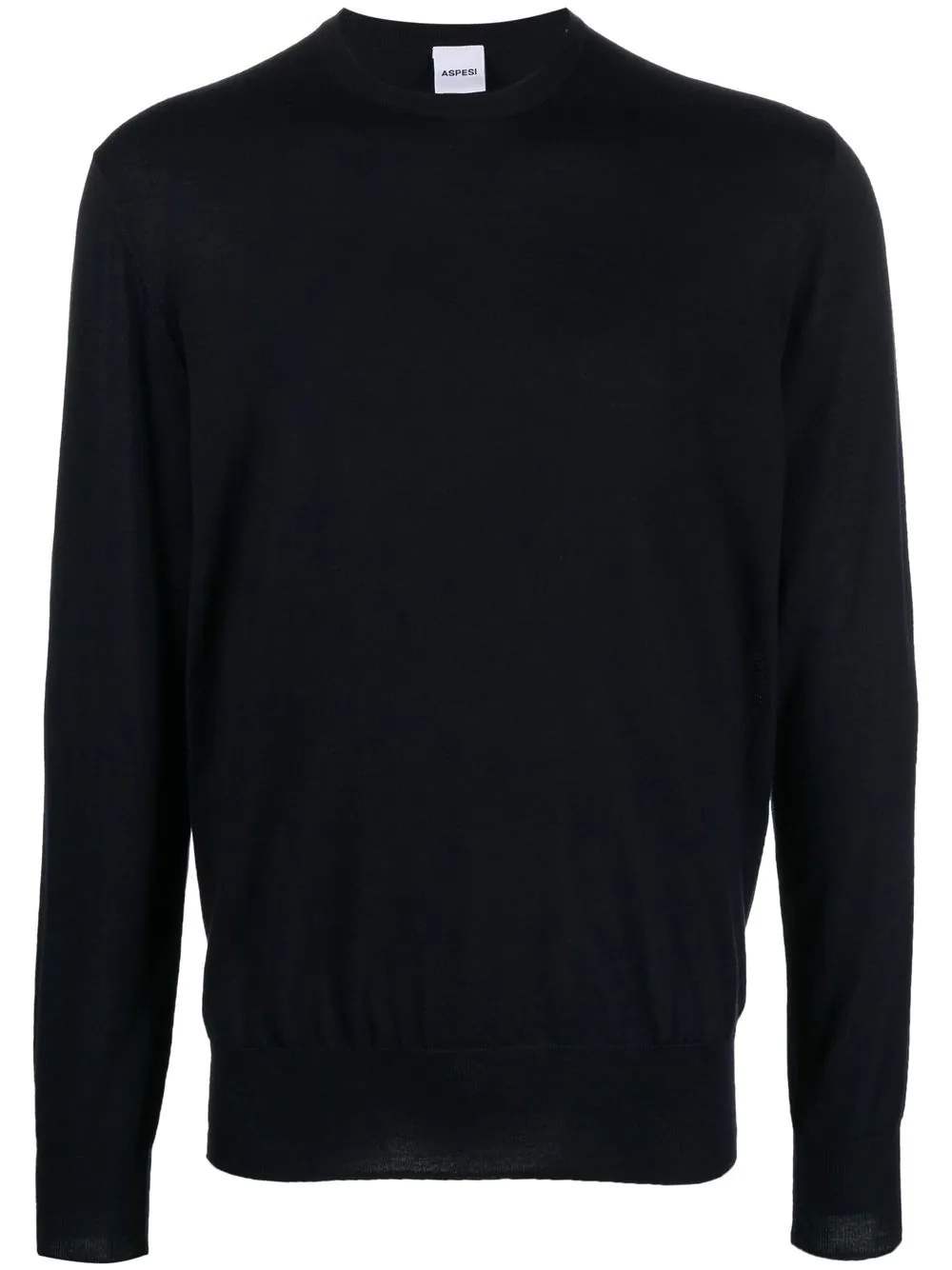 crew-neck virgin wool jumper - 1