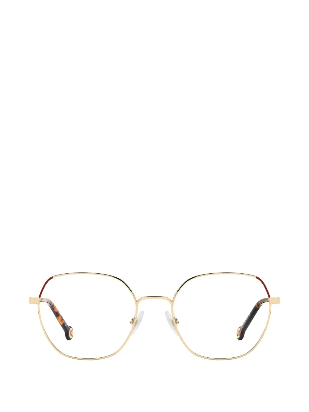 geometric-frame glasses - 1