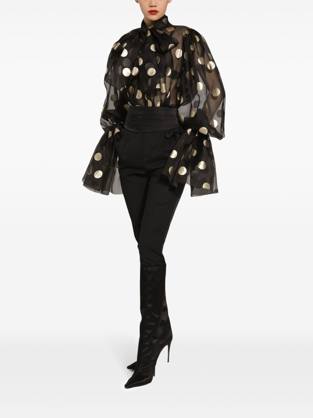 Ruffled-cuff blouse - 2
