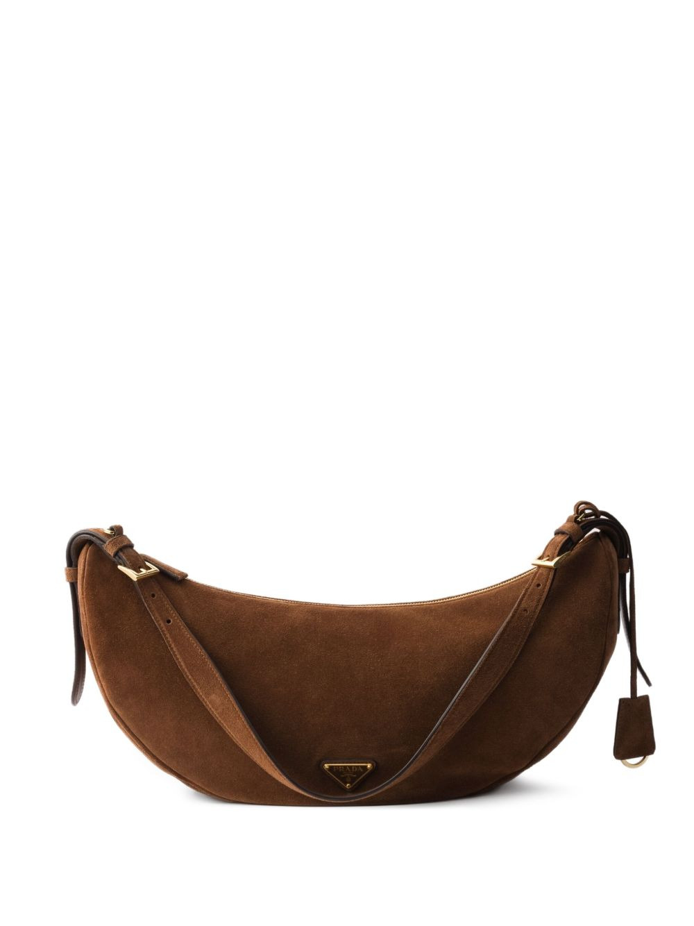 large suede shoulder bag - 1
