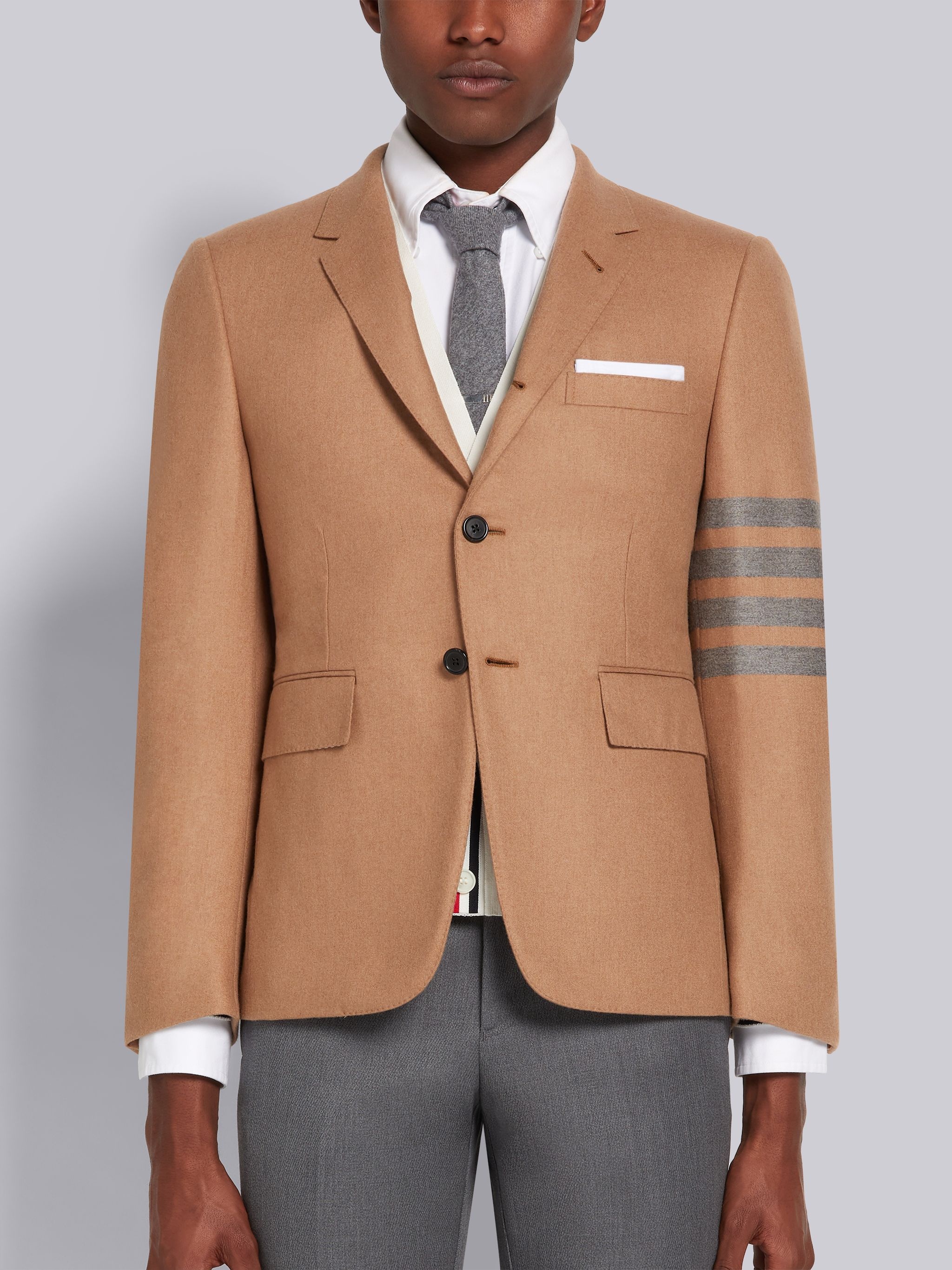 Jacket Weight Camel Hair Engineered 4-Bar Classic Sport Coat - 1