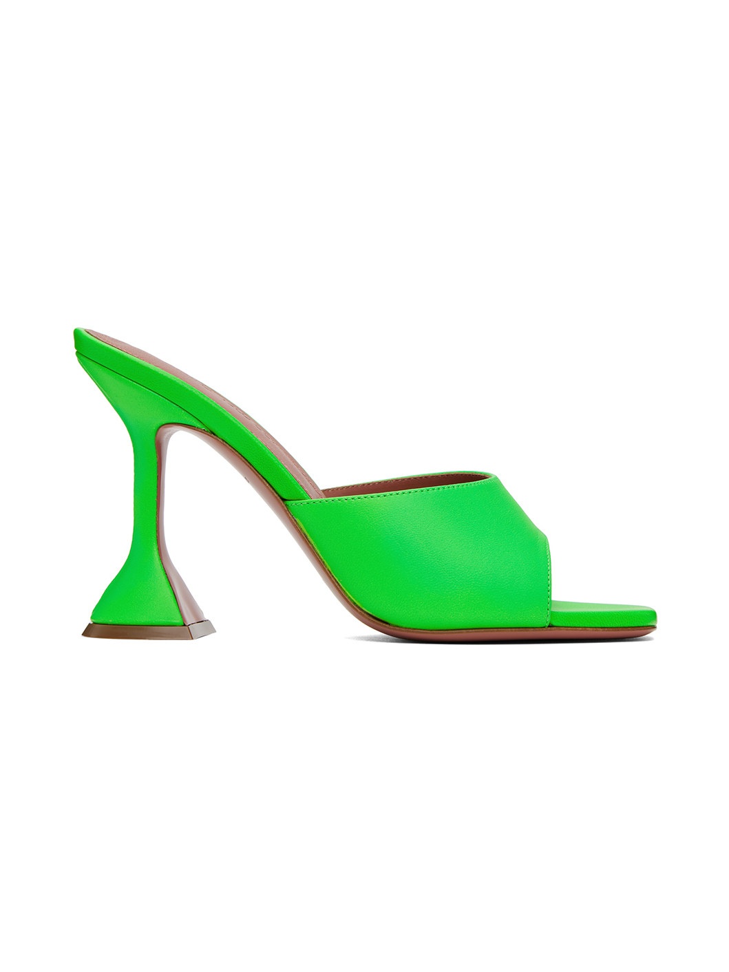 Green Lupita Slipper Heeled Sandals - 1