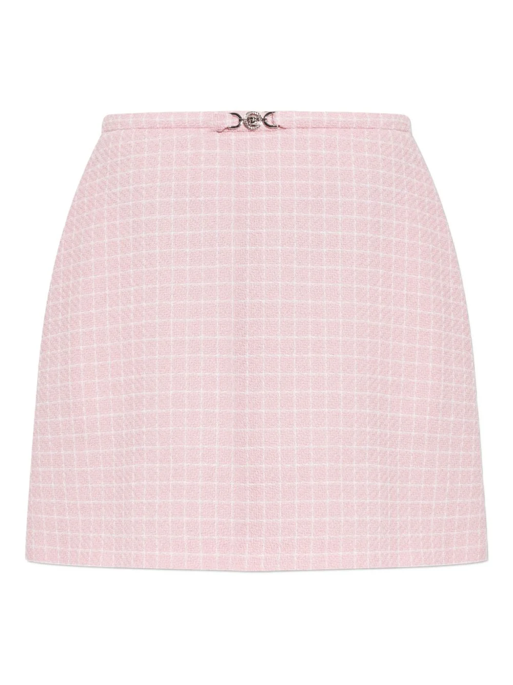 check-pattern mini skirt - 1