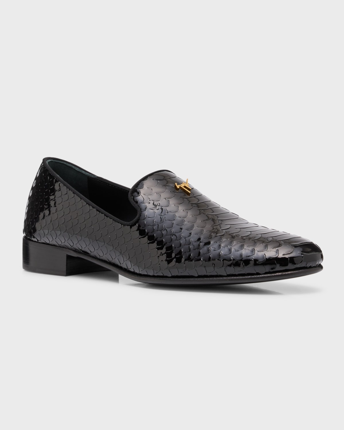 Men's Lewis Pit Python-Print Loafers - 2