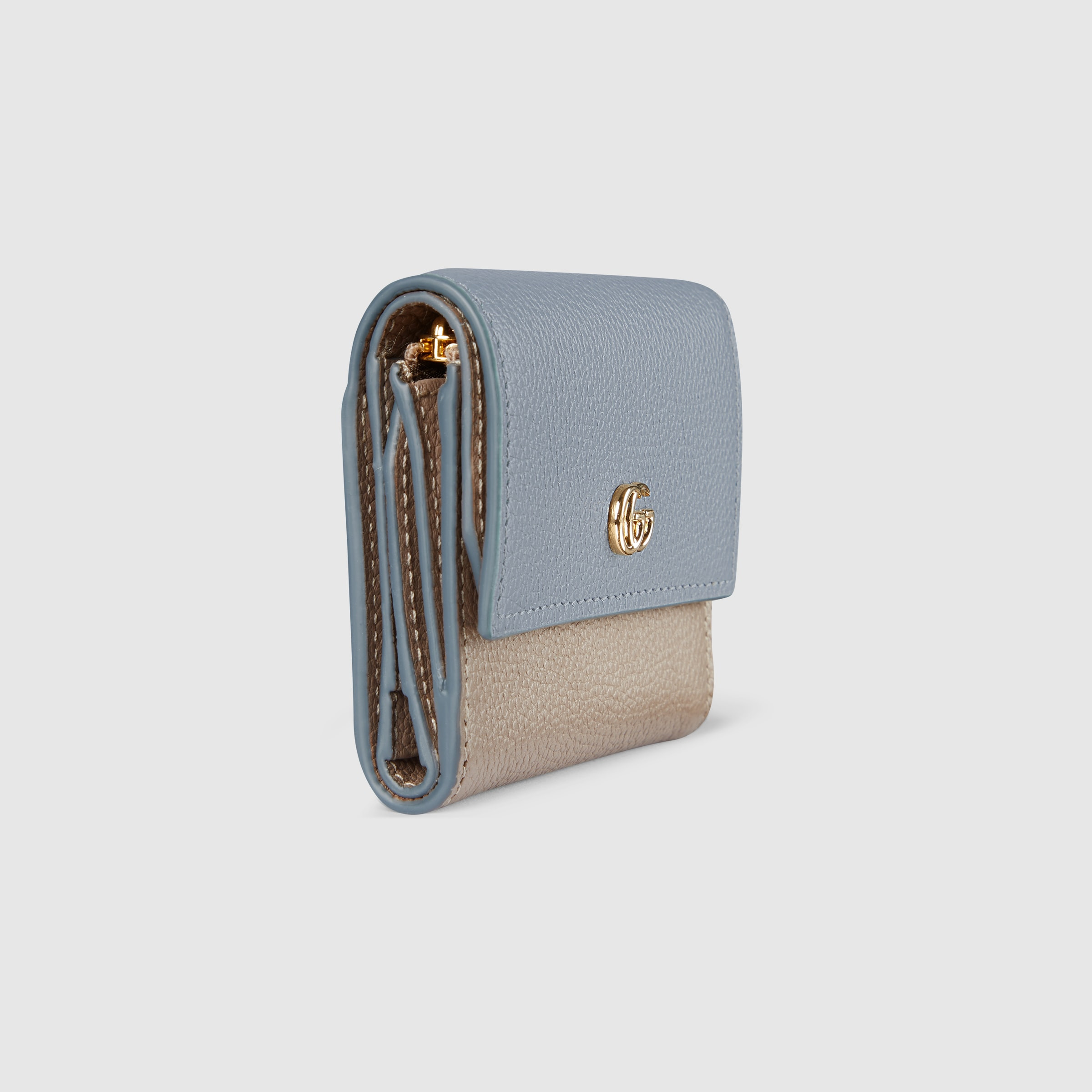 GG Marmont bi-color mini wallet - 3