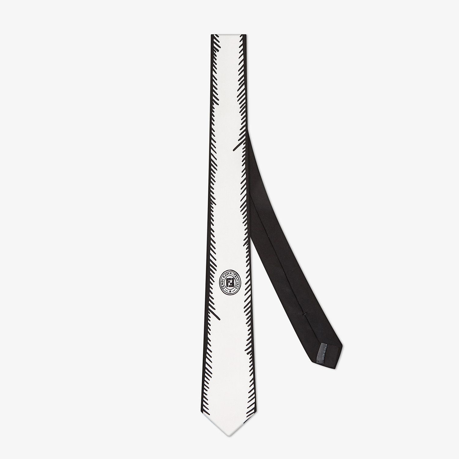 Fendi Roma Joshua Vides silk tie - 1