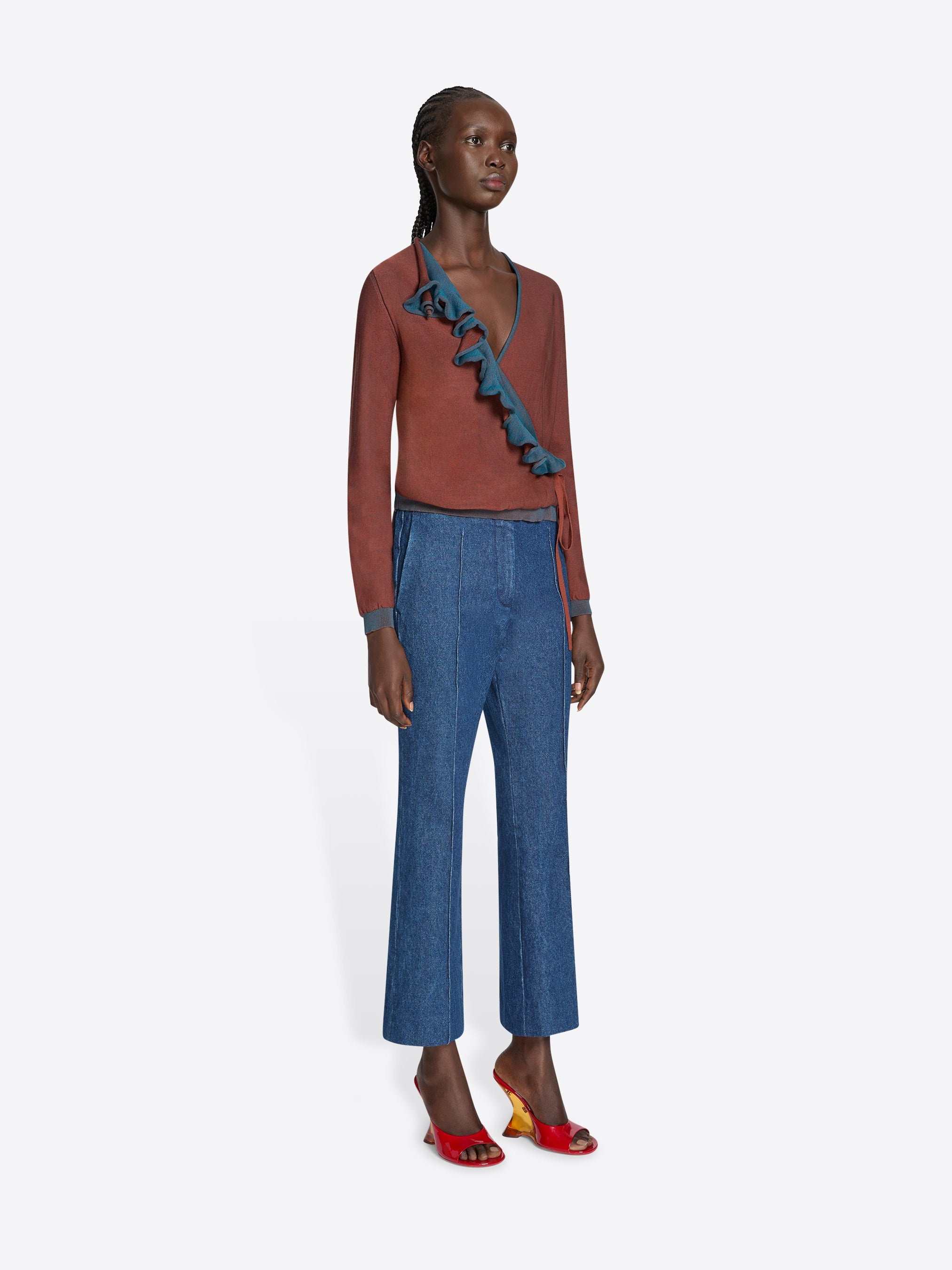CROPPED DENIM PANTS - 3