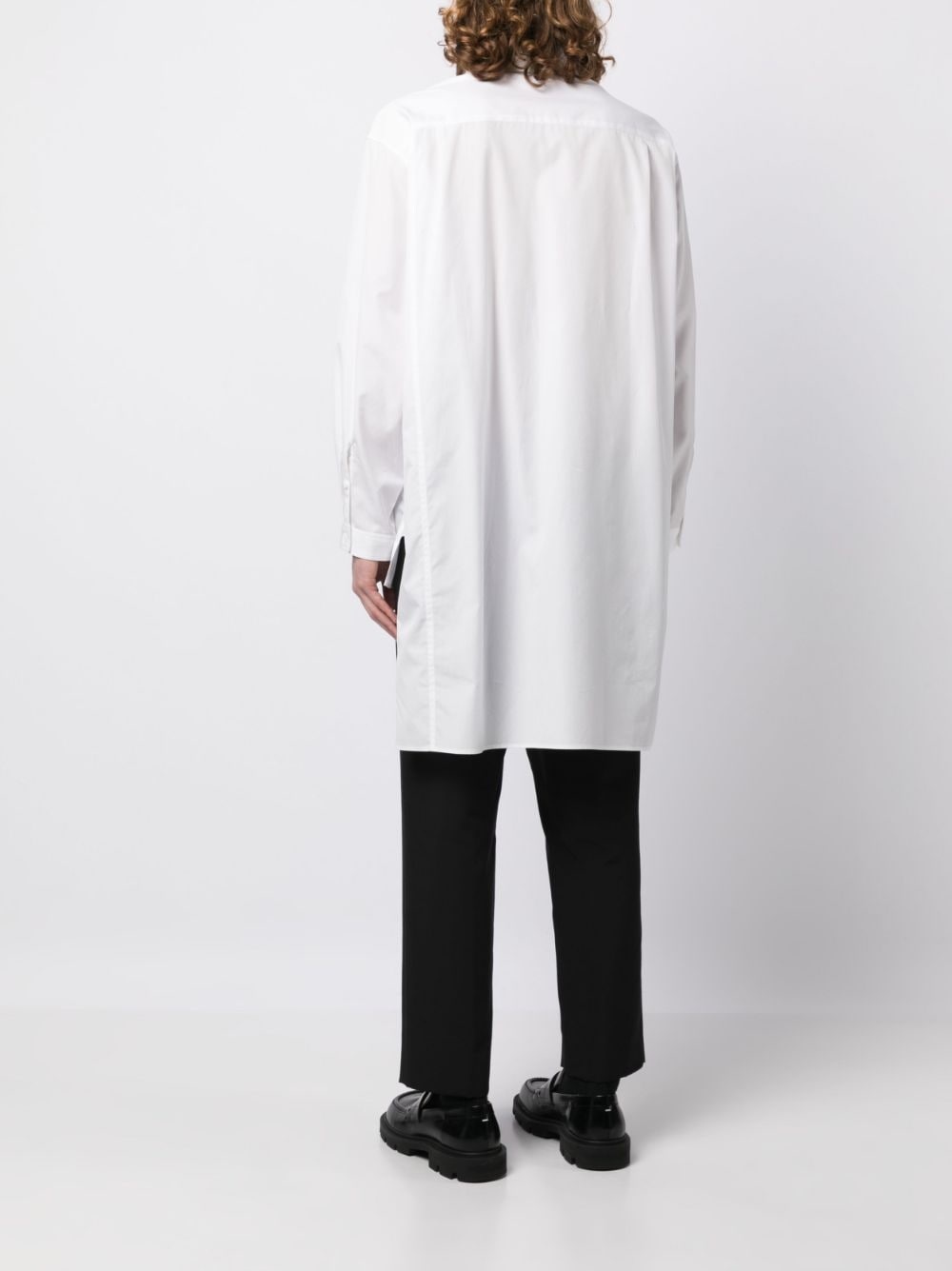 asymmetric cotton shirt - 4