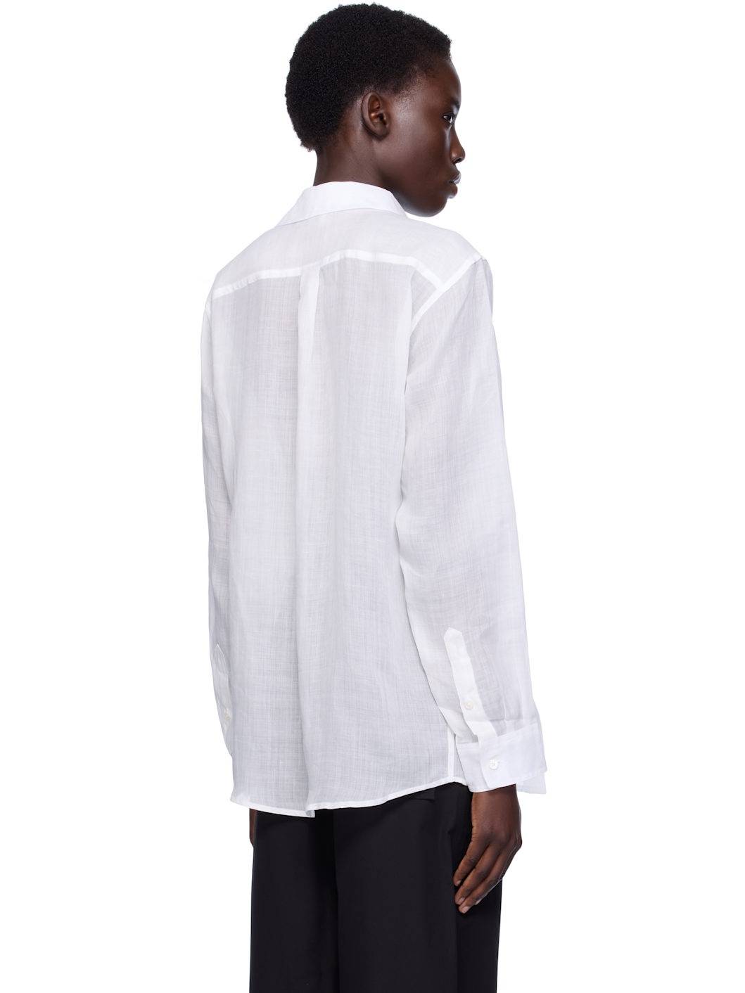 White Double Collar Shirt - 3