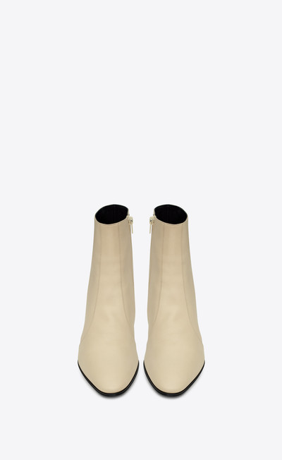 SAINT LAURENT vassili zipped booties in smooth leather outlook