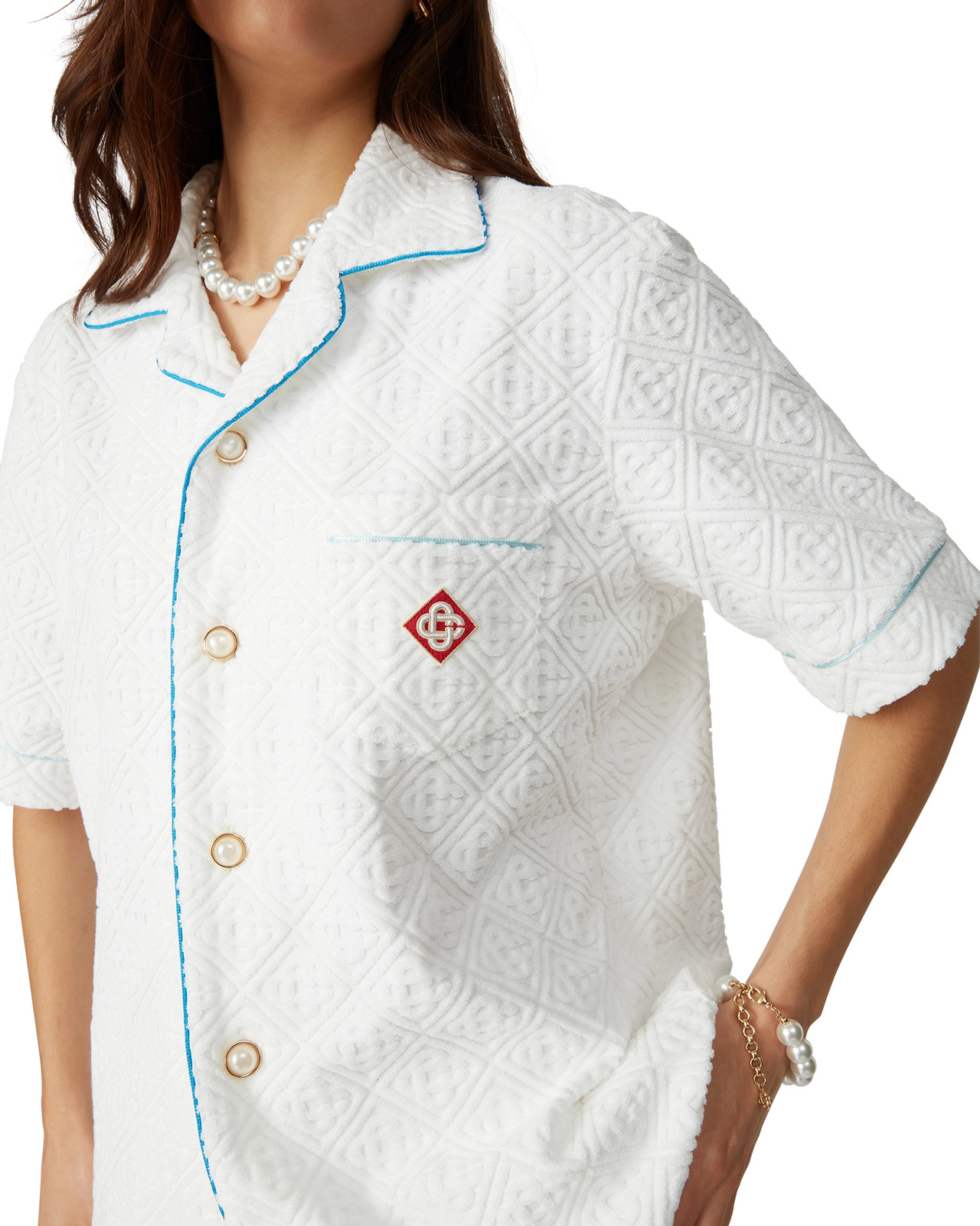 Monogram Towelling Shirt | Casablanca Paris - 9