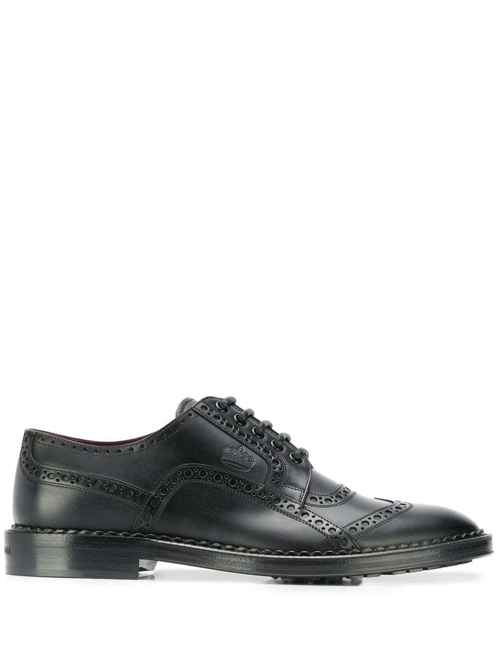 formal leather brogues - 1