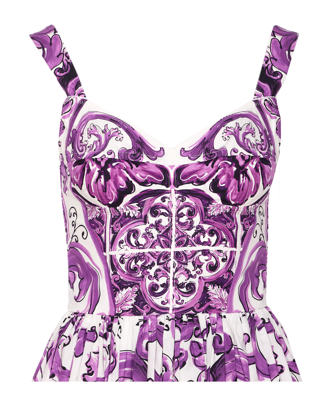 Maiolica Print Dress - 4