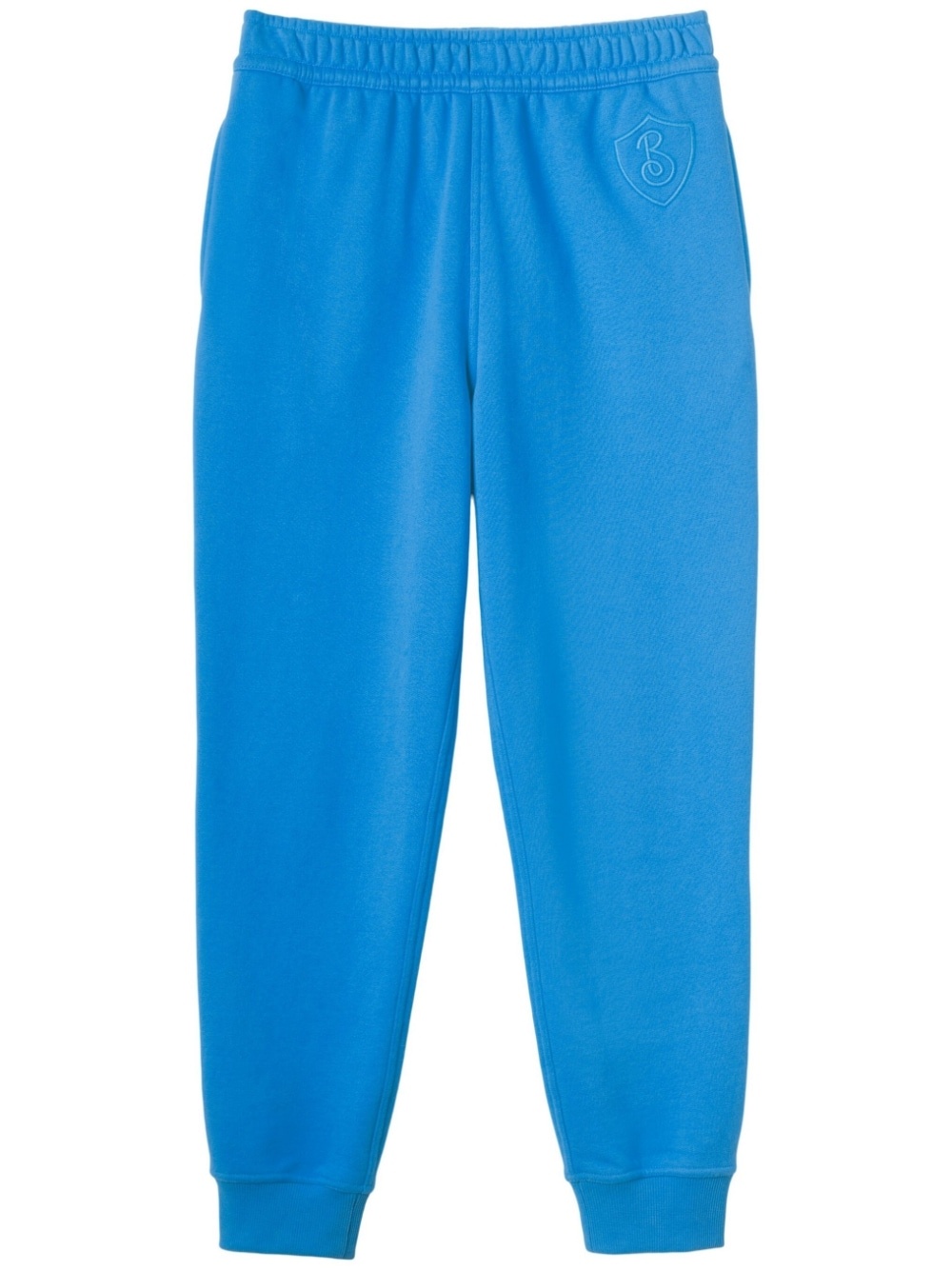 embroidered-letter motif cotton track pants - 1