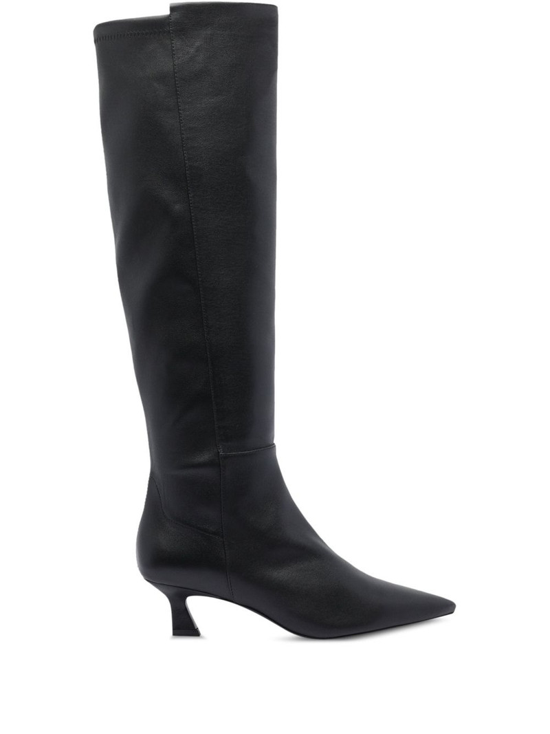 50mm pointed-toe knee-high boots 1