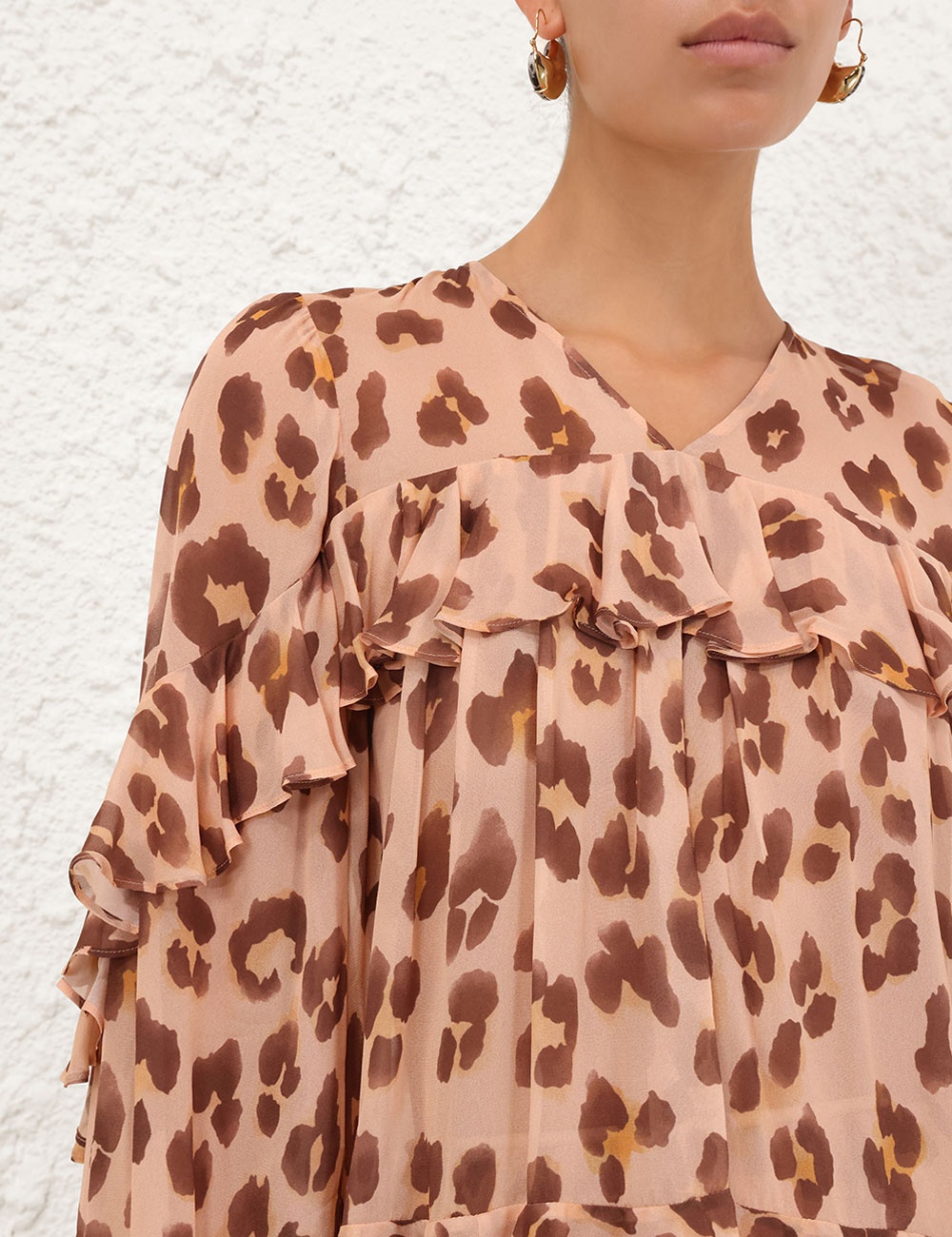 ILLUMINATE V NECK FLUTTER TOP - 5