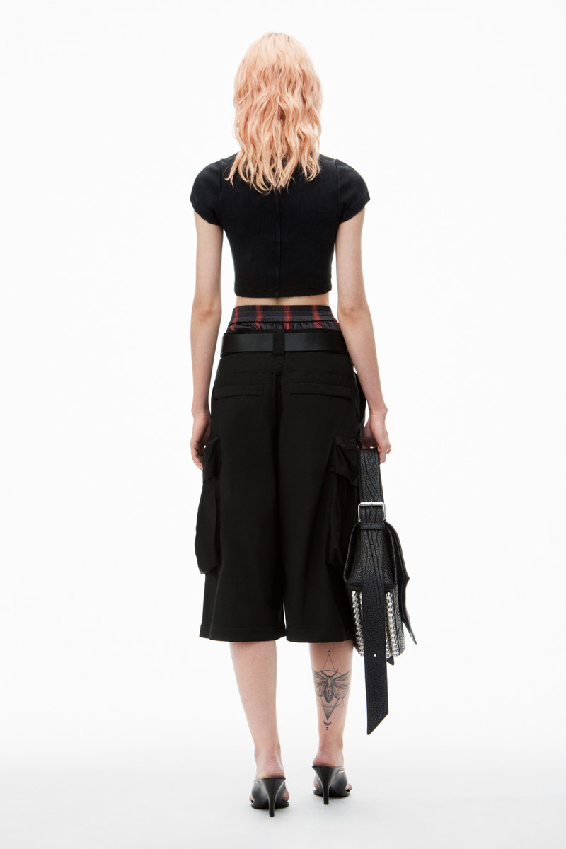 Distressed Logo Baby Tee 4