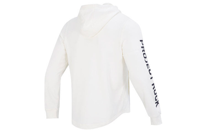 Under Armour Under Armour Project Rock Terry Hoodie 'Ivory Black' 1377428-130 outlook