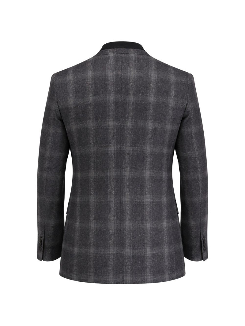 Brioni plaid v-cut lapels jacket outlook