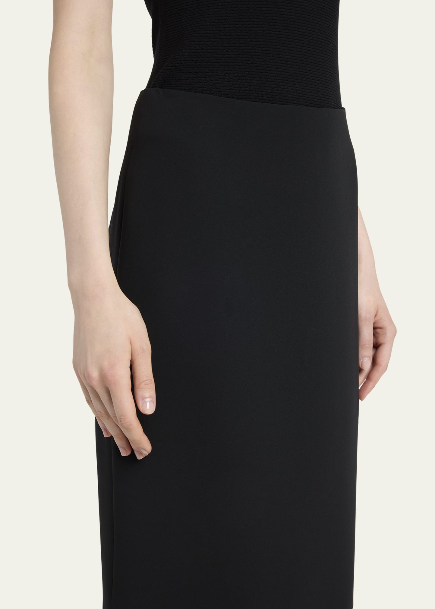 Silk Cady Pencil Skirt - 5