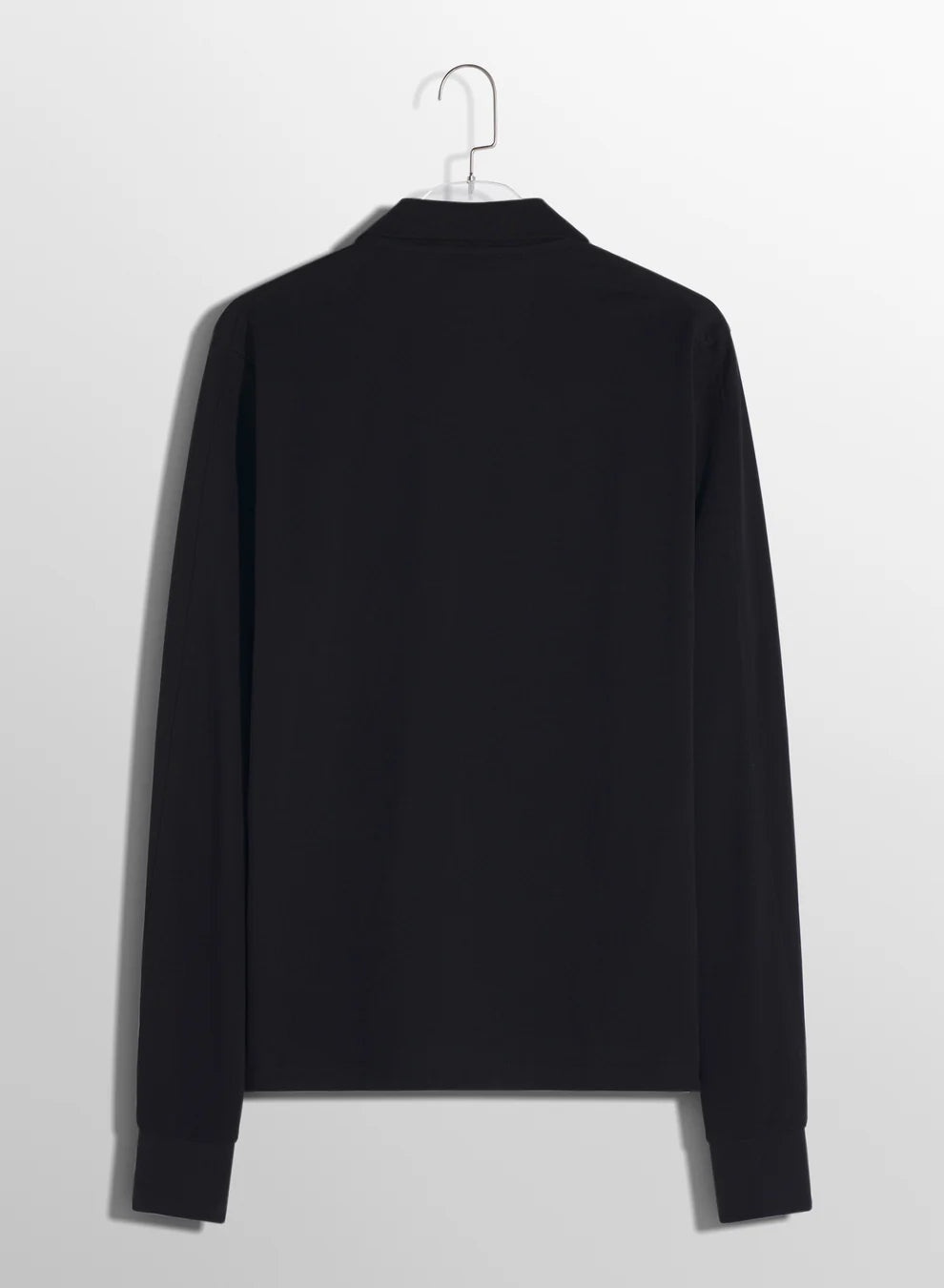 black pierced polo - 7