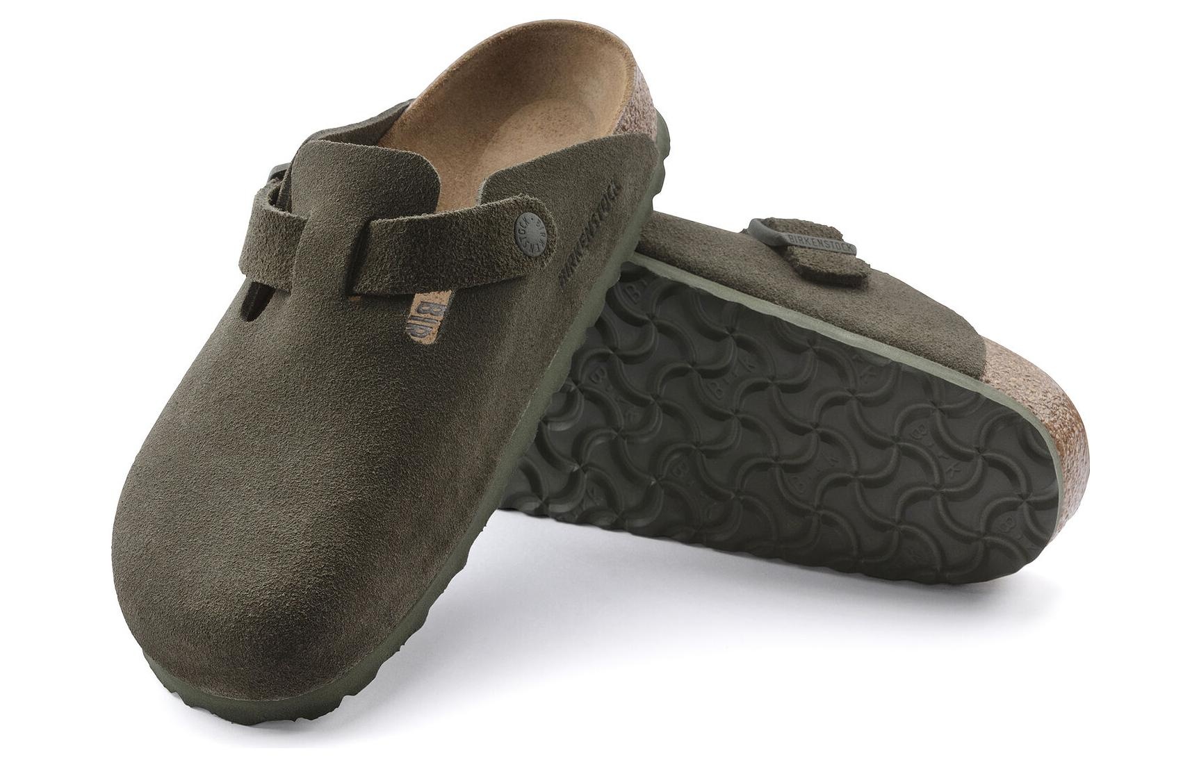 Birkenstock Boston Suede Leather Regular 'Suede Moss Green' 1024721 - 5