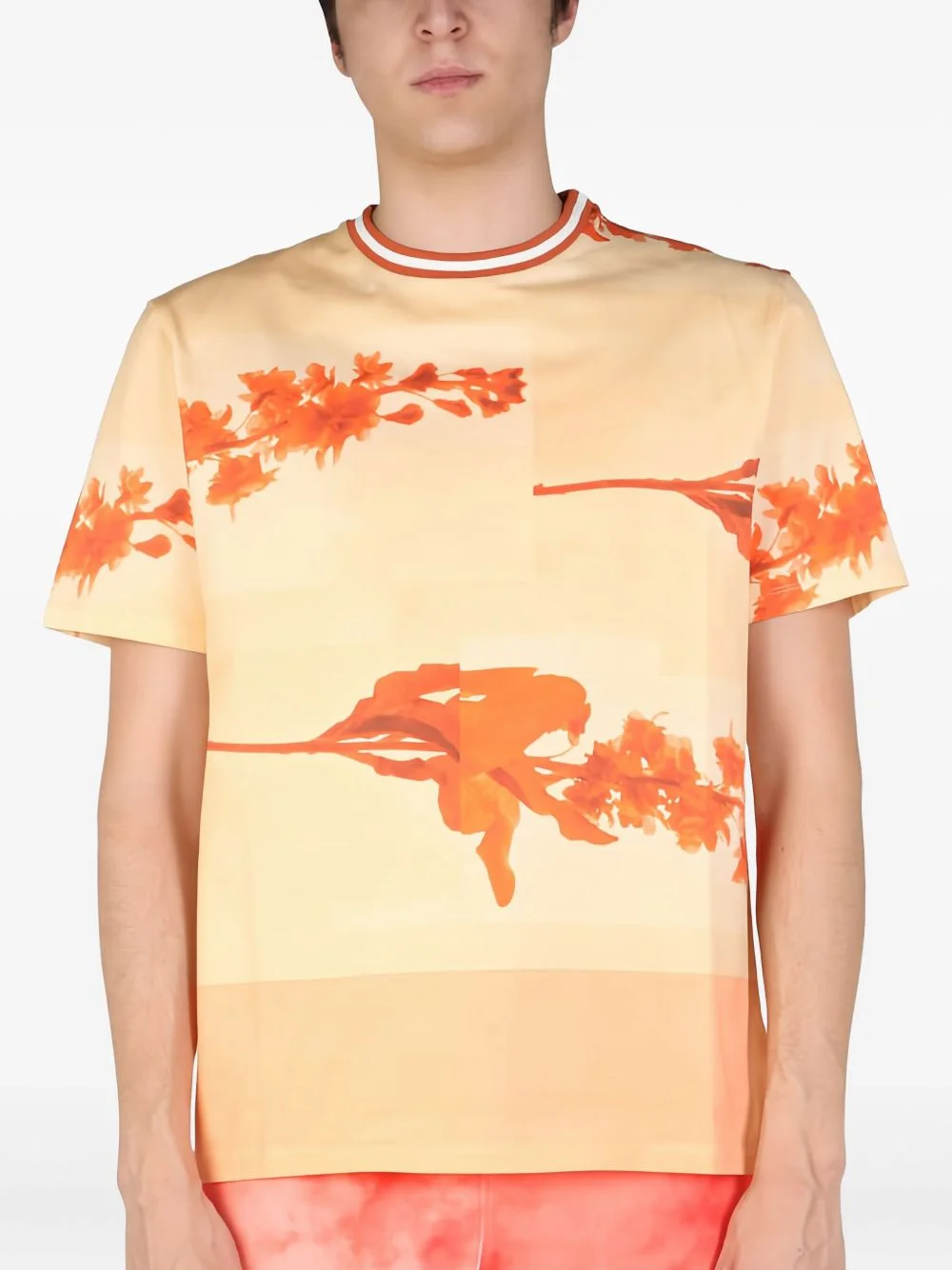 floral-print T-shirt - 1