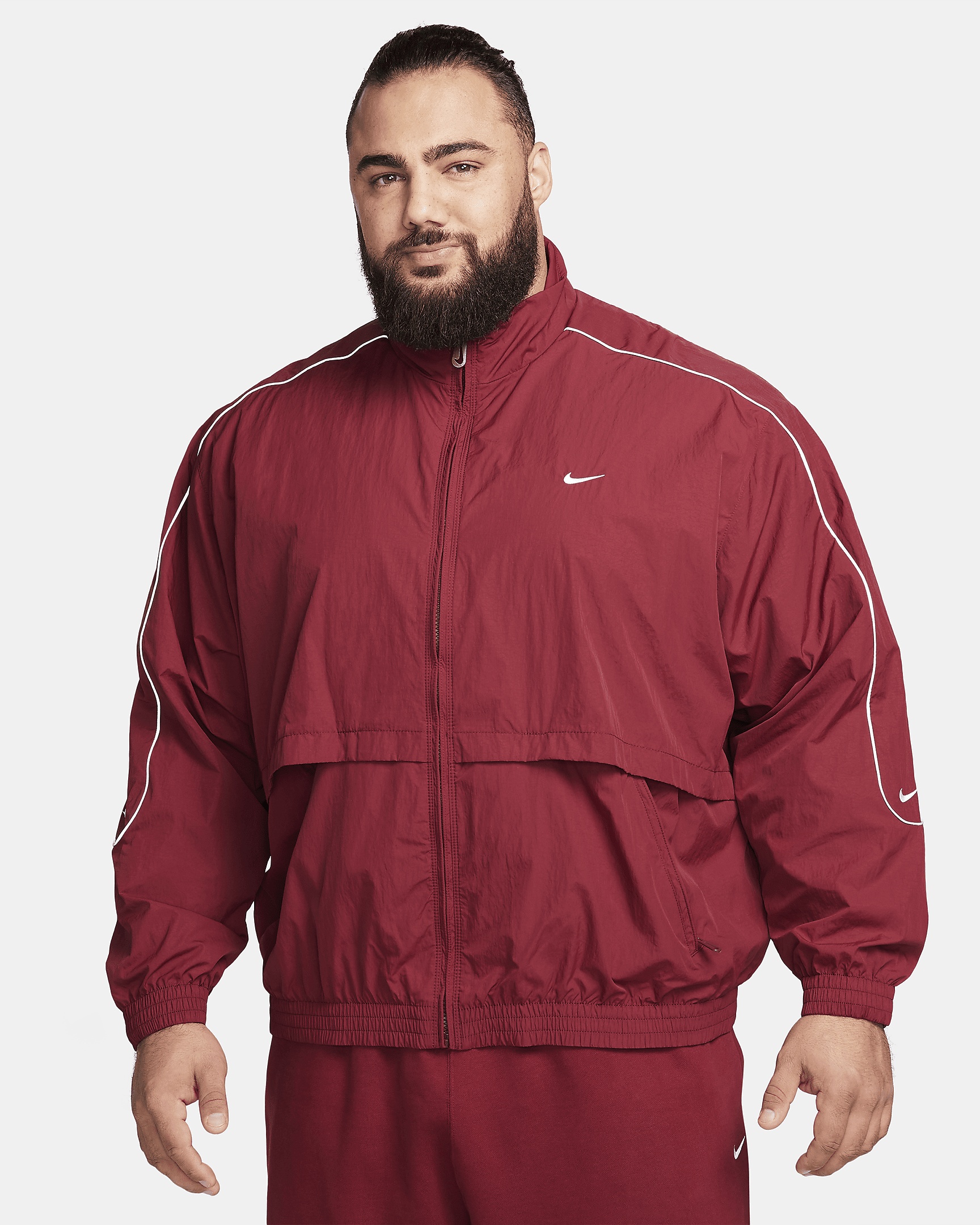 Nike Sportswear Solo Swoosh Men's Woven Track Jacket - 8