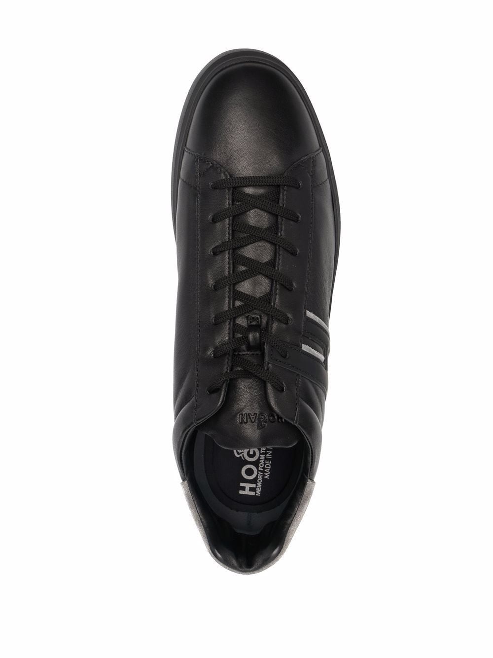 low-top lace-up trainers - 4