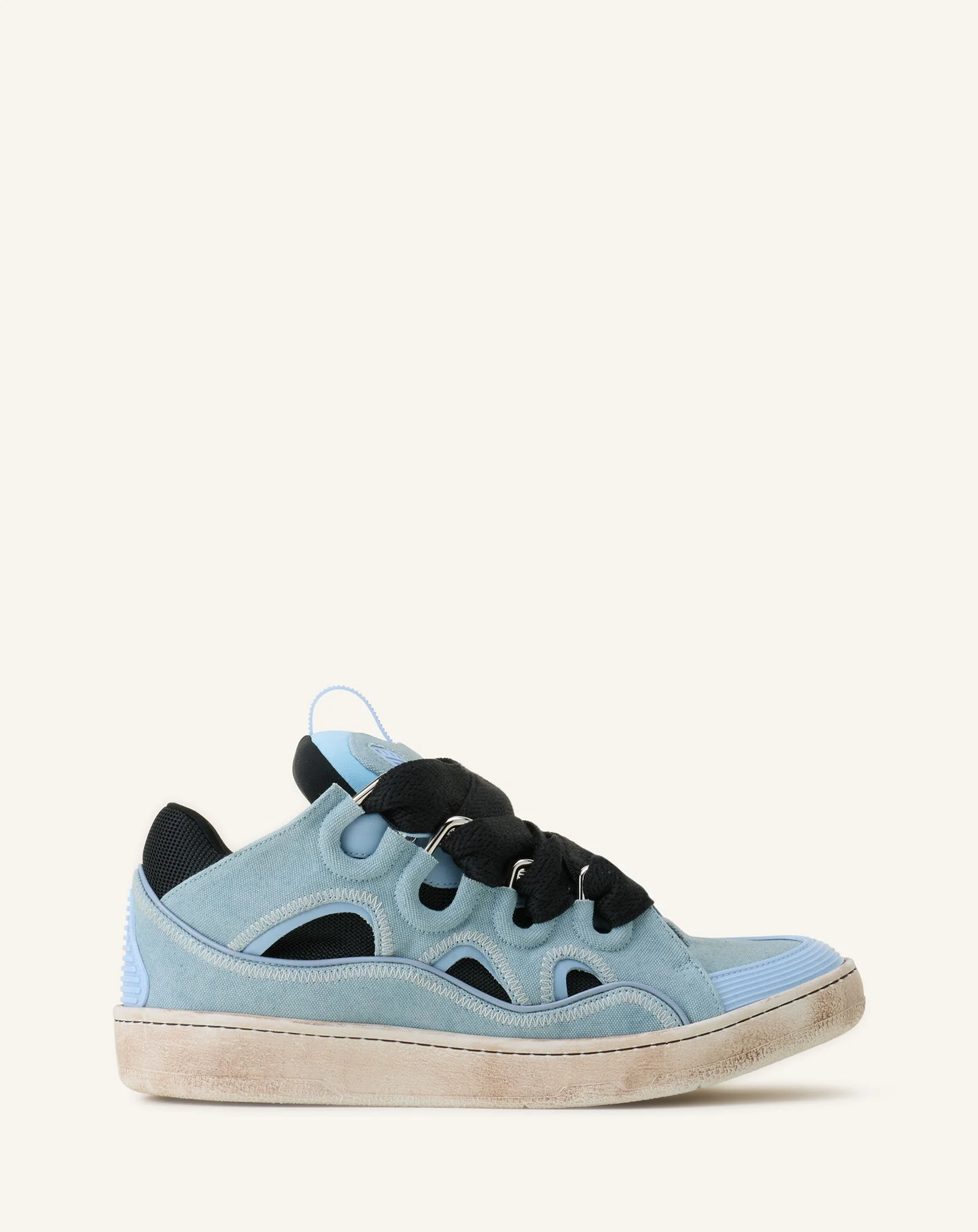 BLUE CURB CANVAS SNEAKERS - 1