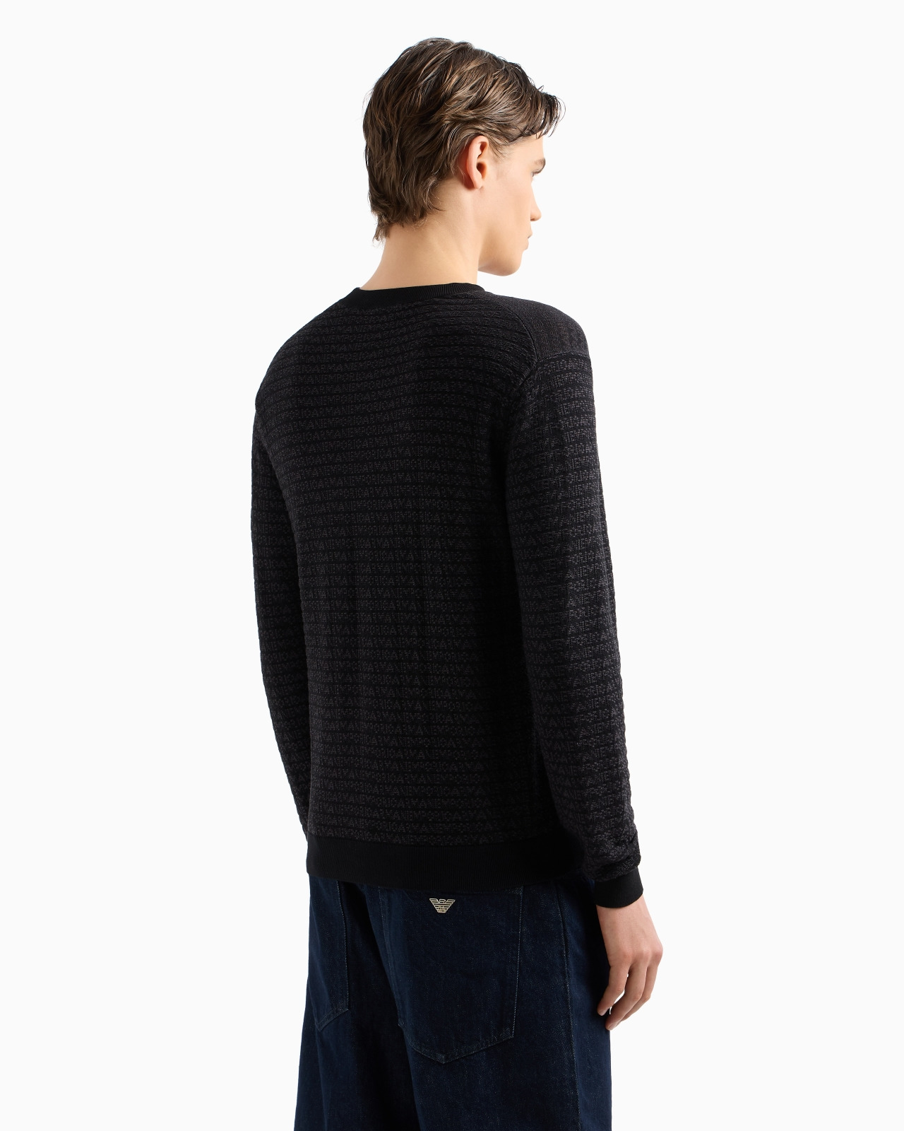 ASV LYOCELL-BLEND JUMPER WITH LETTERING INTARSIA - 3