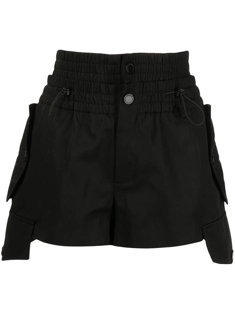 smocked-detail cargo shorts 1